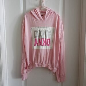 👧 DKNY Girl's Pink Active Hooded Top